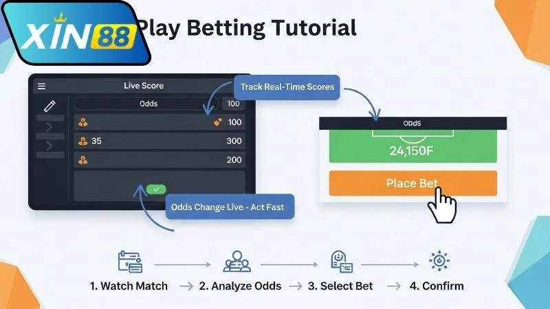 Cách chơi kèo rung Xin88 hiệu quả cho bet thủ